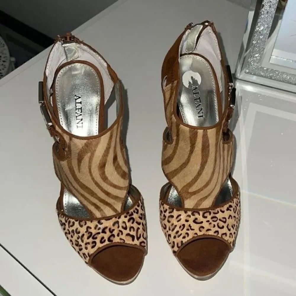 Alfani Animal Print Heels Size 5.5
